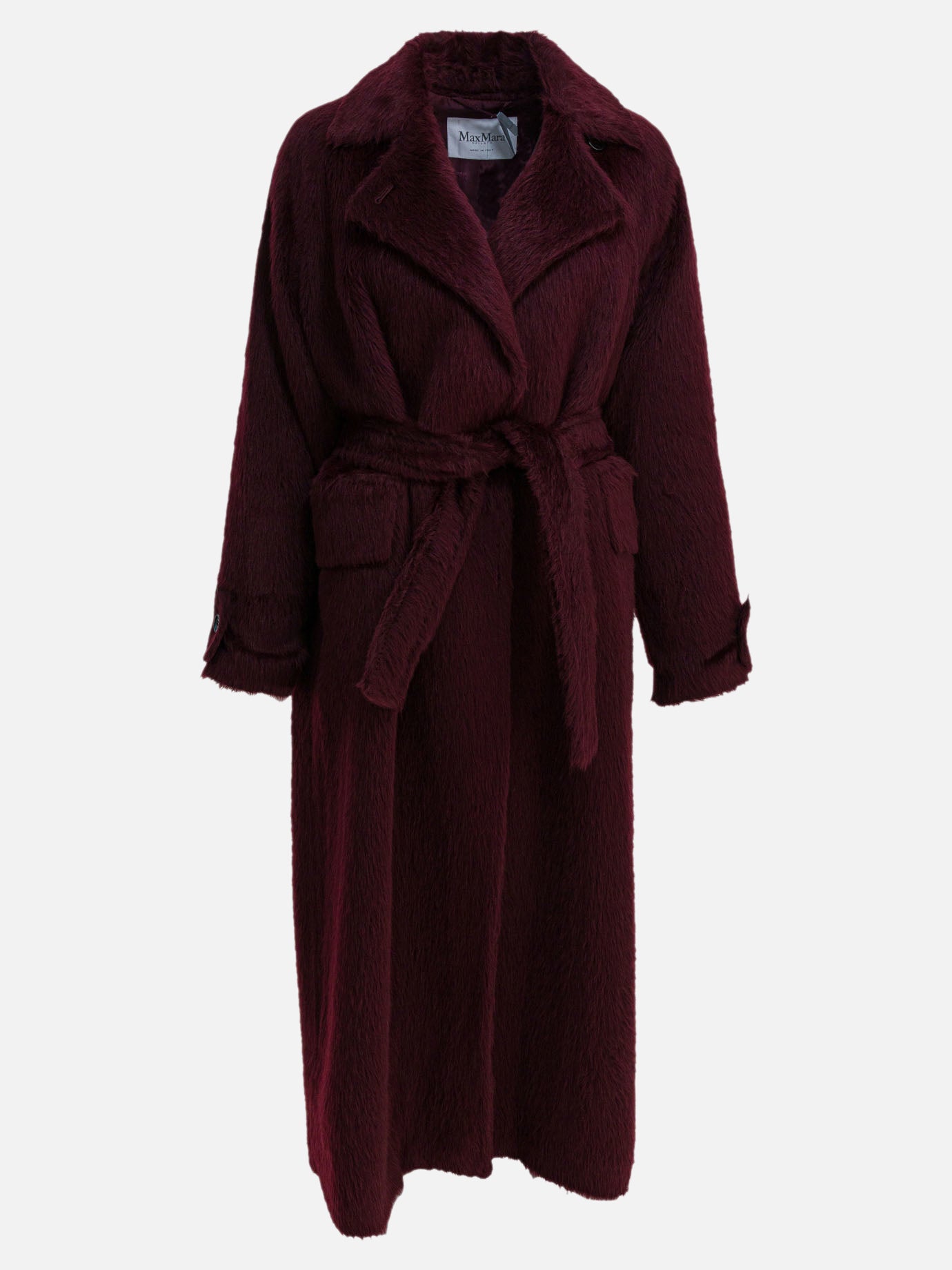 Cappotti lunghi Solid colour  Bordeaux - Max Mara Donna | PDP | VIETTI Online Store | Zoom-Modal
