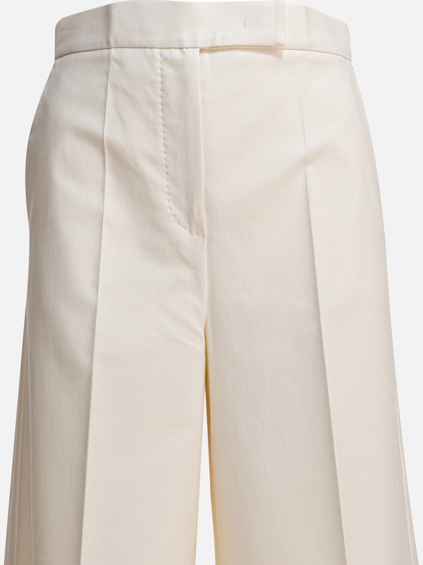 Pantaloni casual Solid colour  Bianco - Max Mara Donna | PDP | VIETTI Online Store | thumbnail_3