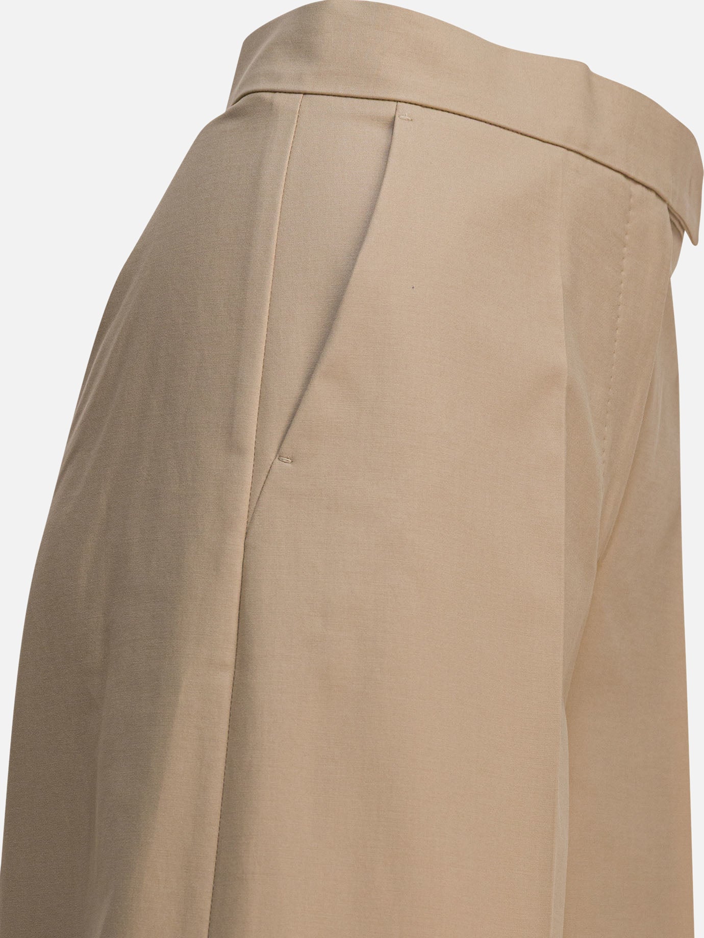 Pantaloni casual Solid colour  Beige - Max Mara Donna | PDP | VIETTI Online Store | thumbnail_4