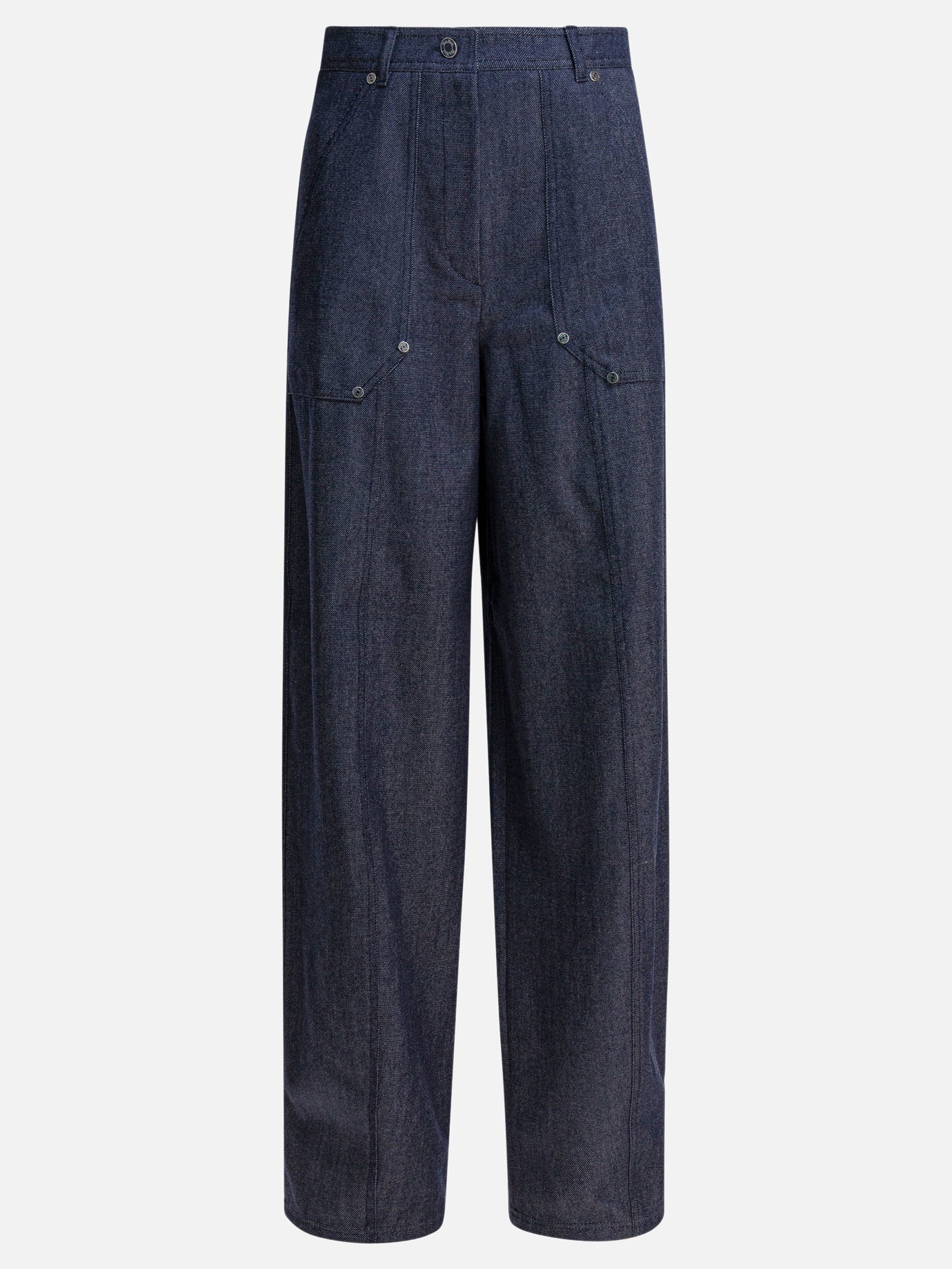 Pantaloni casual Solid colour  Blu - Max Mara Donna | PDP | VIETTI Online Store | Zoom-Modal
