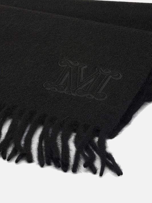 Fringed scarves 100% camel  Black - Max Mara Women | PLP | VIETTI Online Store | 2
