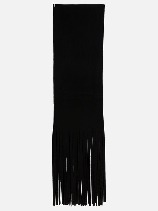 Fringed scarves 100% wool  Black - Max Mara Sportmax Women | PLP | VIETTI Online Store 
