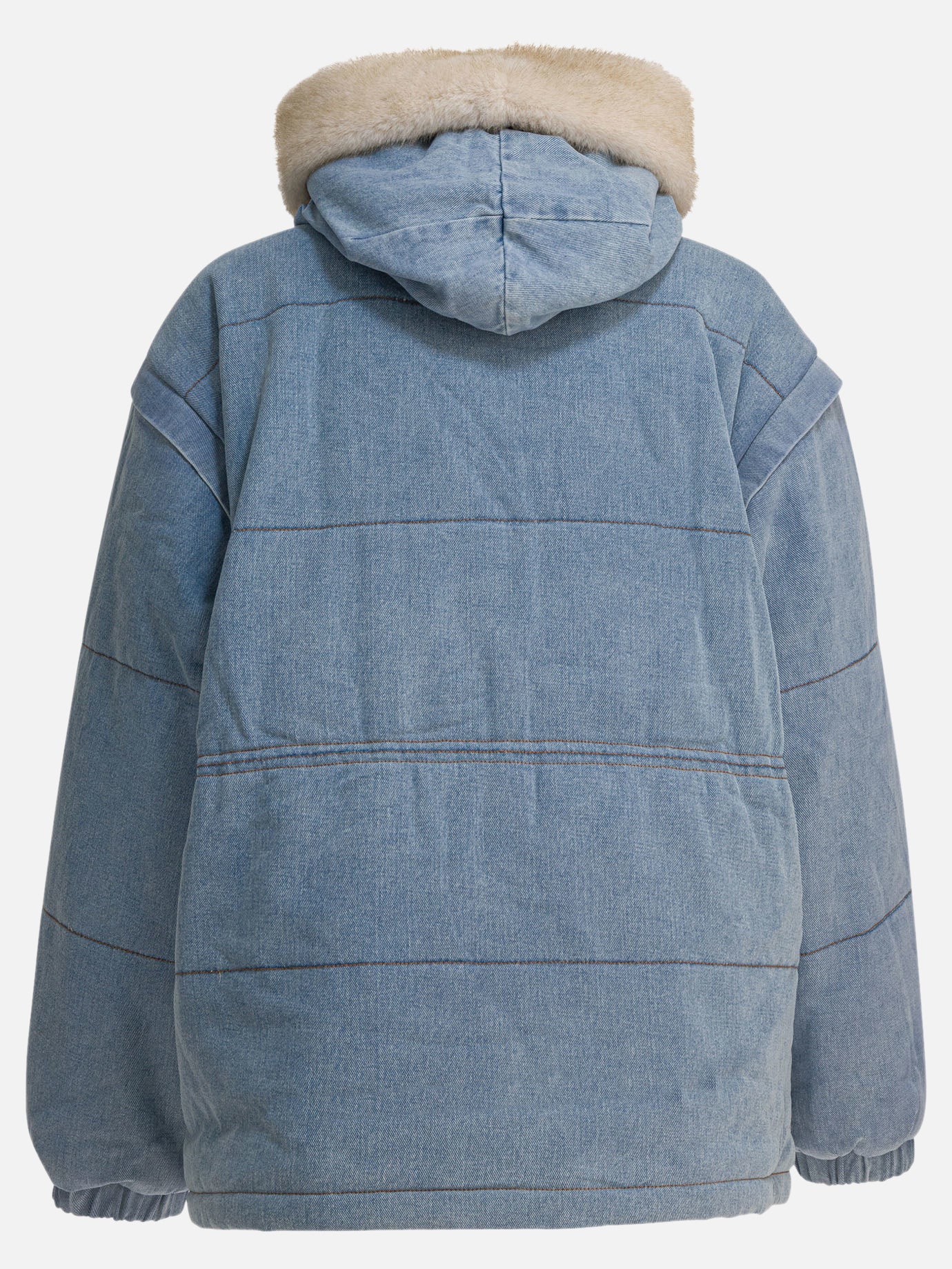 Down jackets Denim  Light blue - Max&Moi Women | PDP | VIETTI Online Store | Zoom-Modal_2
