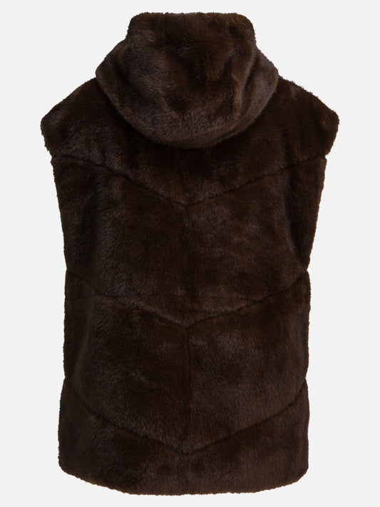 Vest jackets Solid colour  Brown - Max&Moi Women | PDP | VIETTI Online Store | 2
