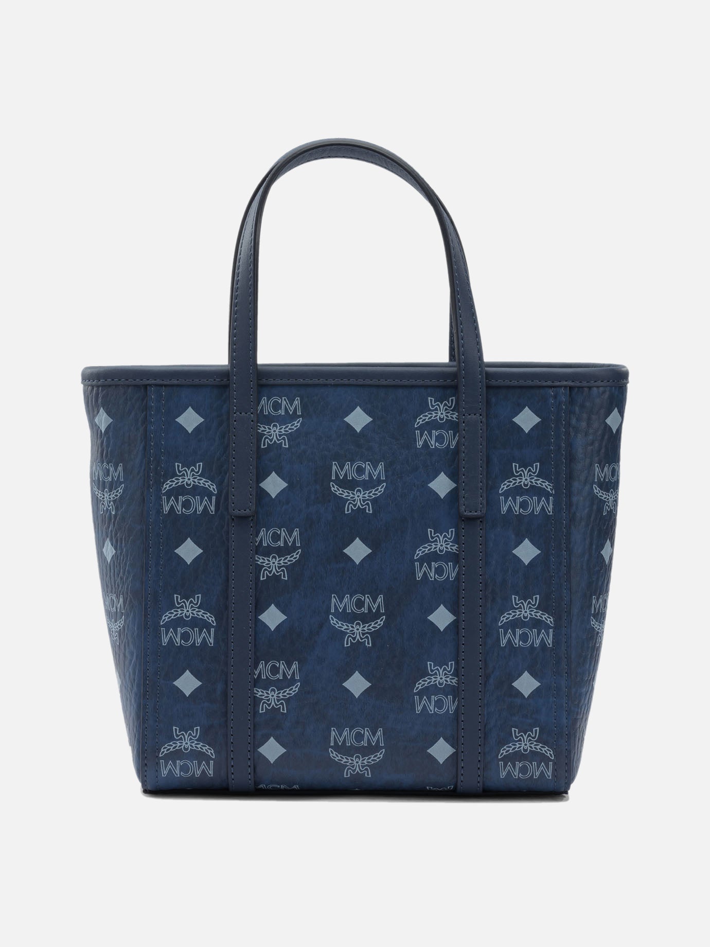 Mini bags 63% polyurethane 20% polyester 17% cotton  Blue - Mcm Women | PDP | VIETTI Online Store | thumbnail_3