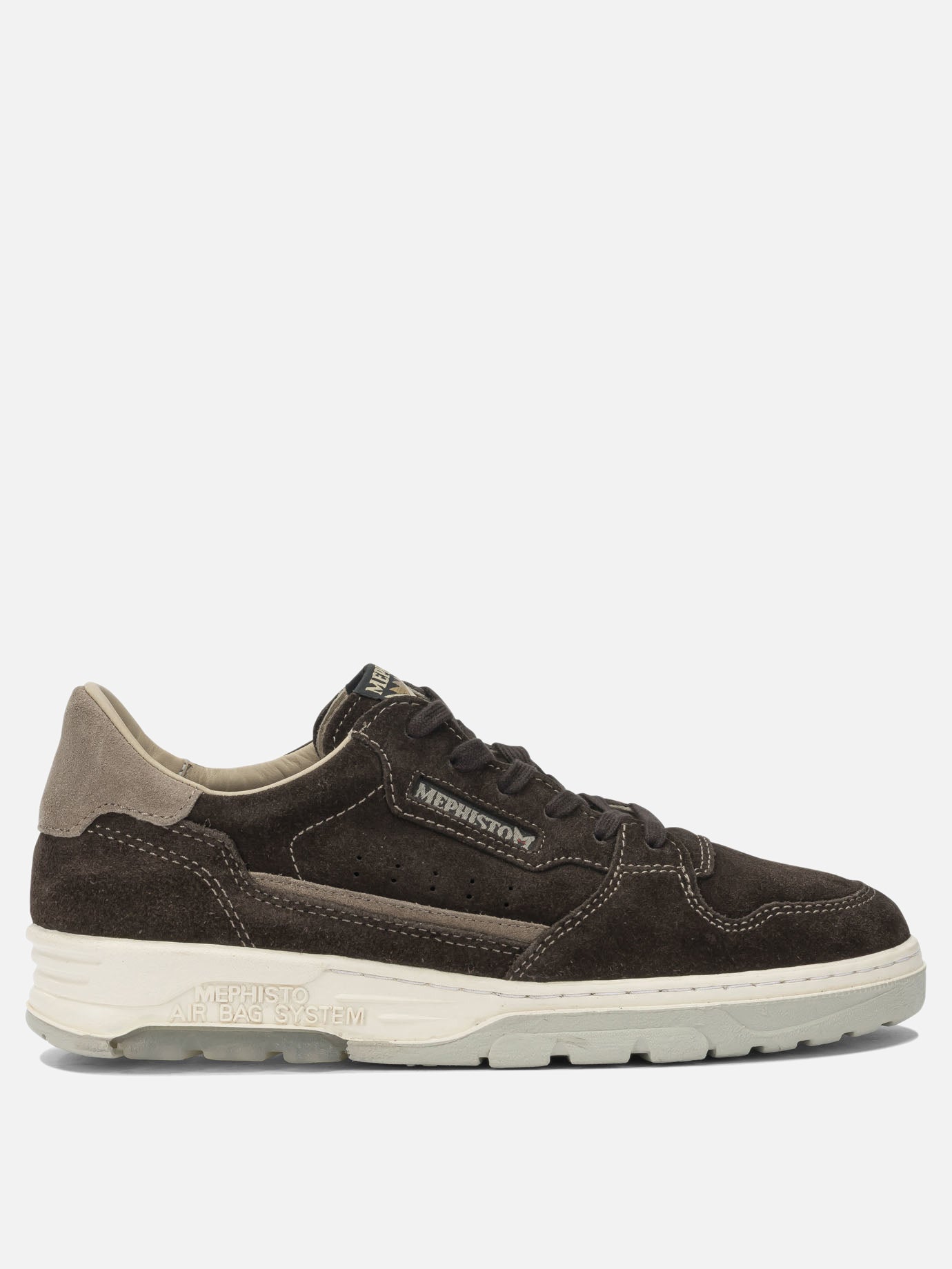 Low top sneakers 100% leather - 100% rubber  Brown - Mephisto Men | PDP | VIETTI Online Store | thumbnail