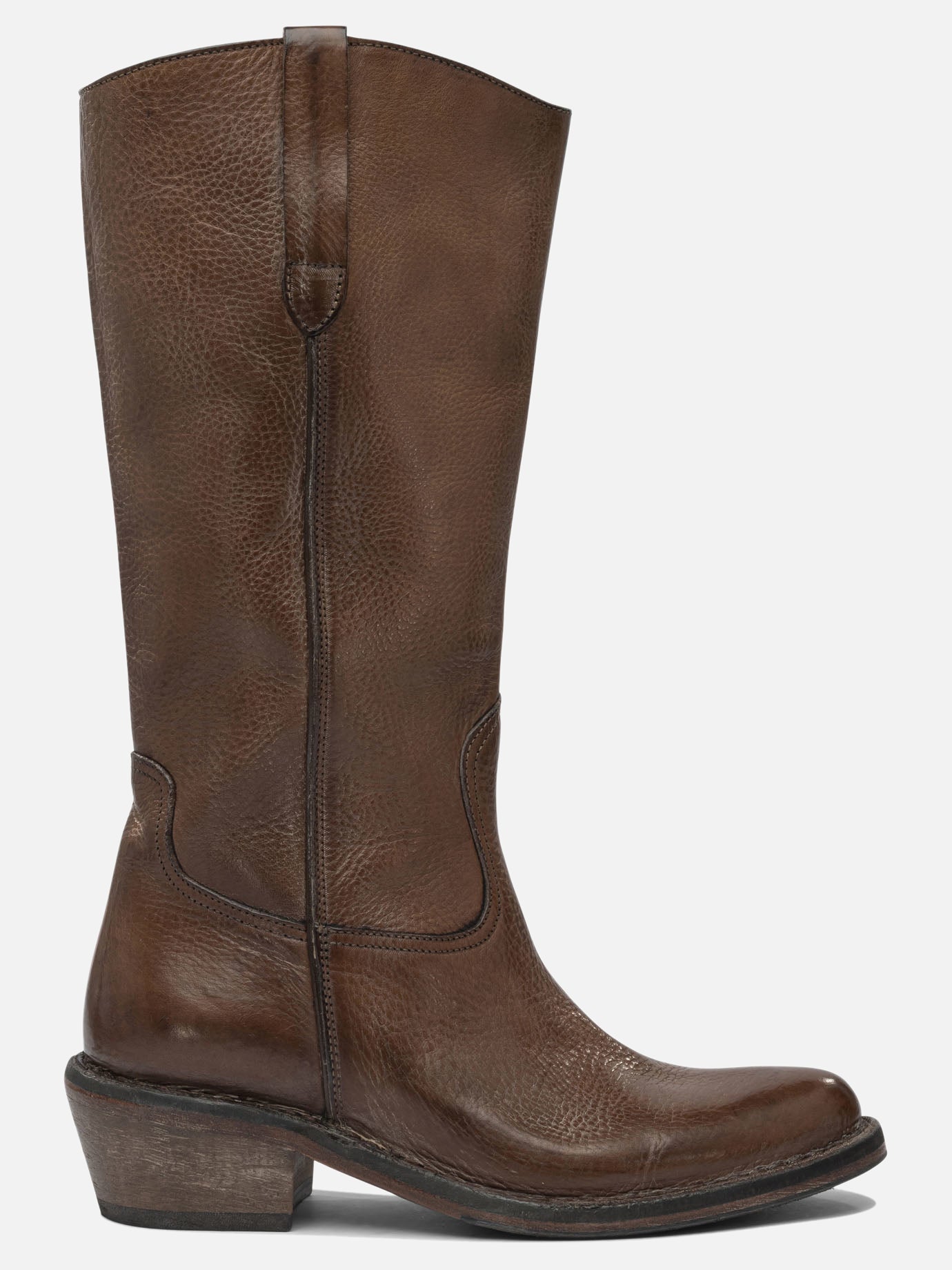 Cowboy 100% leather - 80% rubber 20% leather  Brown - Moma Women | PDP | VIETTI Online Store | thumbnail