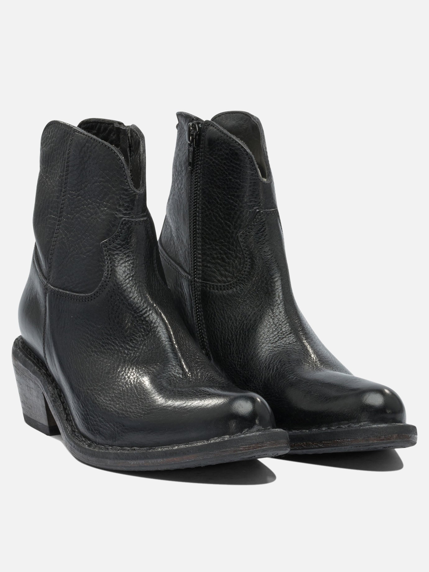 Cowboy 100% leather - 80% rubber 20% leather  Nero - Moma Donna | PDP | VIETTI Online Store | Zoom-Modal_2
