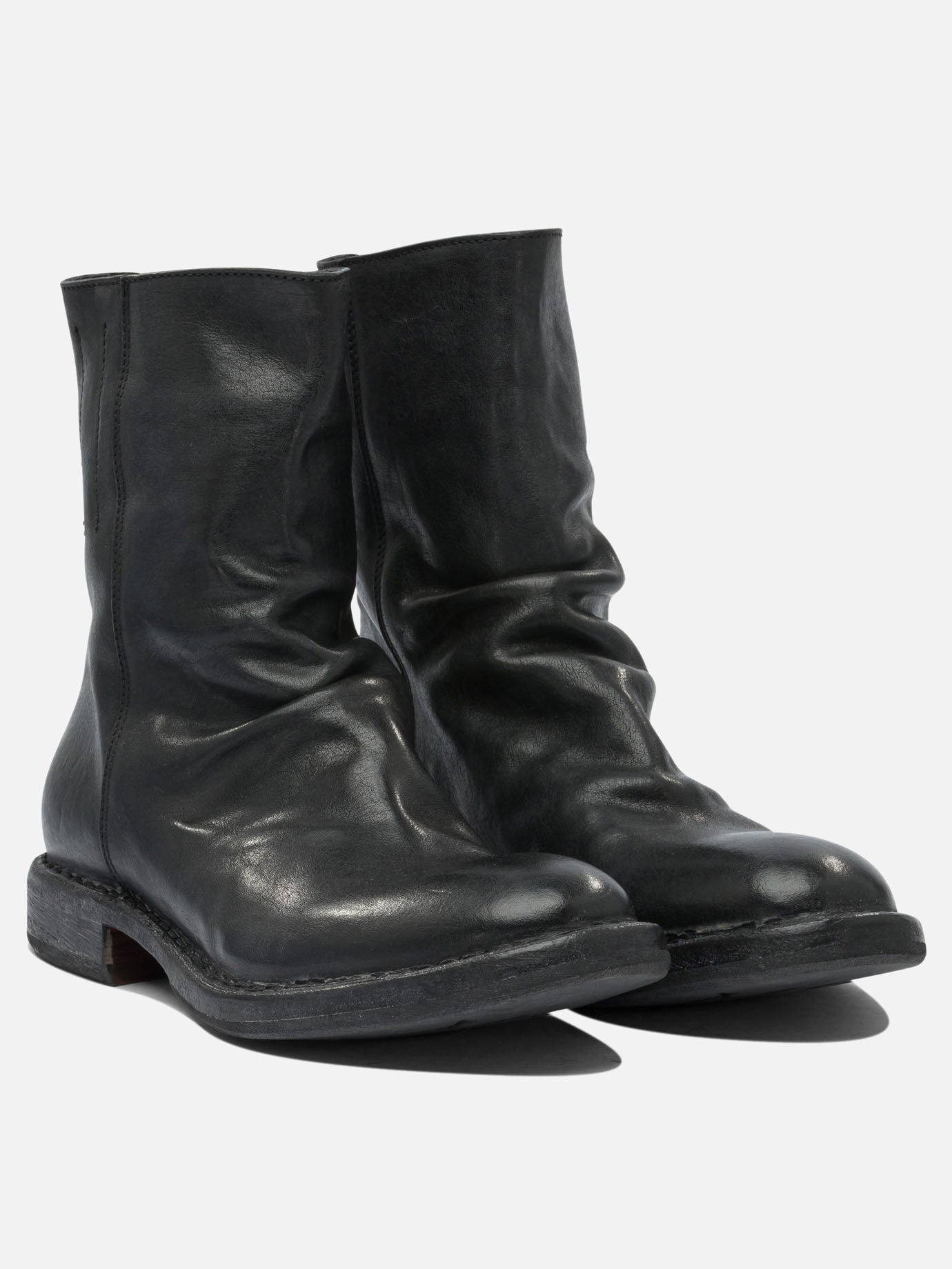 Zipped boots 100% leather - 80% rubber 20% leather  Black - Moma Women | PDP | VIETTI Online Store | thumbnail_2