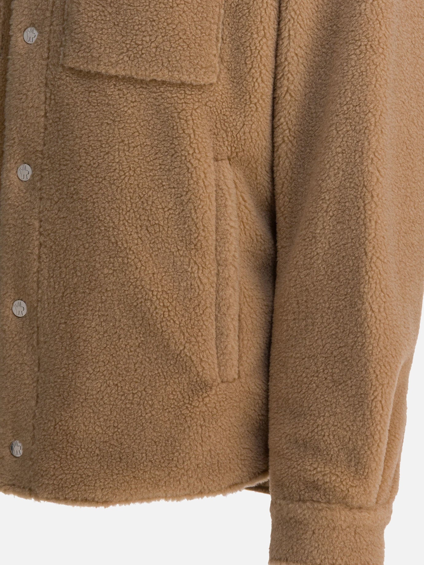 Overshirt jackets Logo  Beige - Moncler Men | PDP | VIETTI Online Store | thumbnail_4
