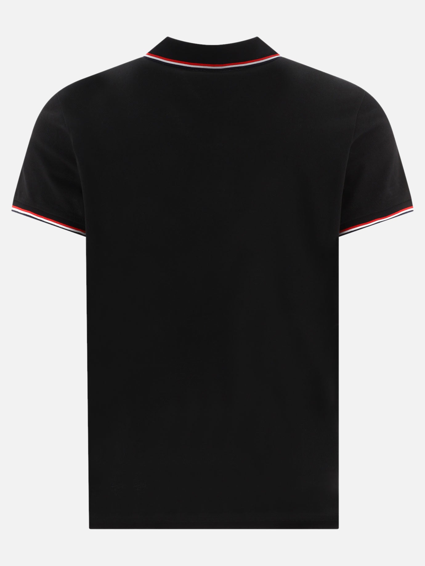 Polo con bottoni Logo  Nero - Moncler Uomo | PDP | VIETTI Online Store | thumbnail_2