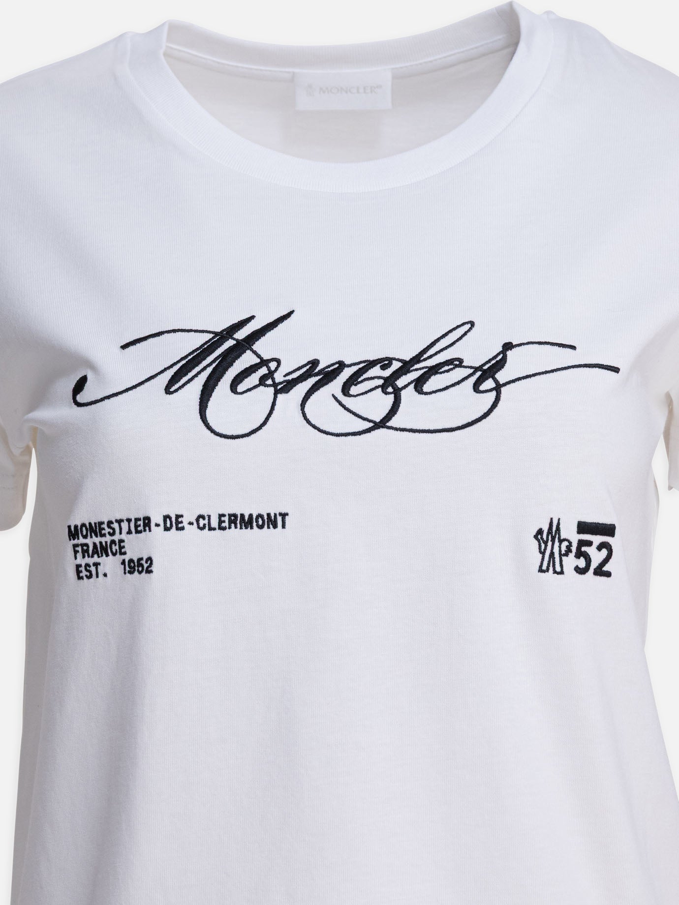 Crewneck t-shirts Logo  White - Moncler Women | PDP | VIETTI Online Store | thumbnail_3
