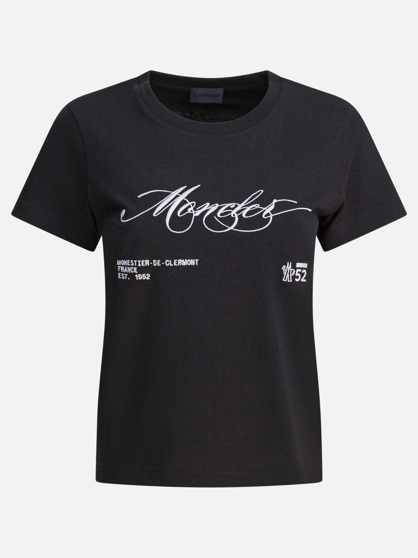 Crewneck t-shirts Logo  Black - Moncler Women | PDP | VIETTI Online Store | thumbnail