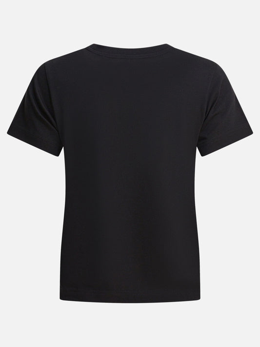 T-shirt girocollo Logo  Nero - Moncler Donna | VIETTI Online Store | 2
