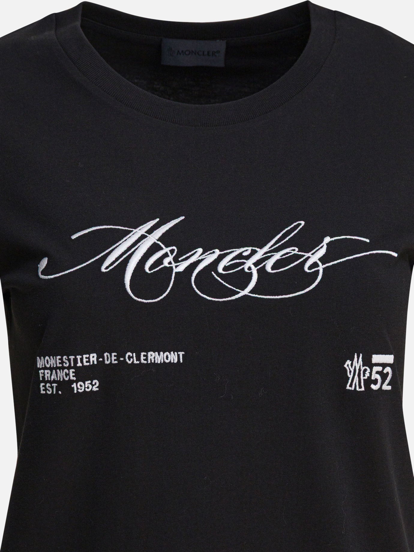 Crewneck t-shirts Logo  Black - Moncler Women | PDP | VIETTI Online Store | thumbnail_3