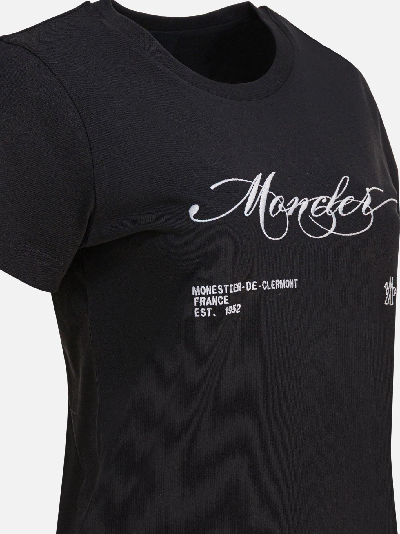 Crewneck t-shirts Logo  Black - Moncler Women | PDP | VIETTI Online Store | thumbnail_4