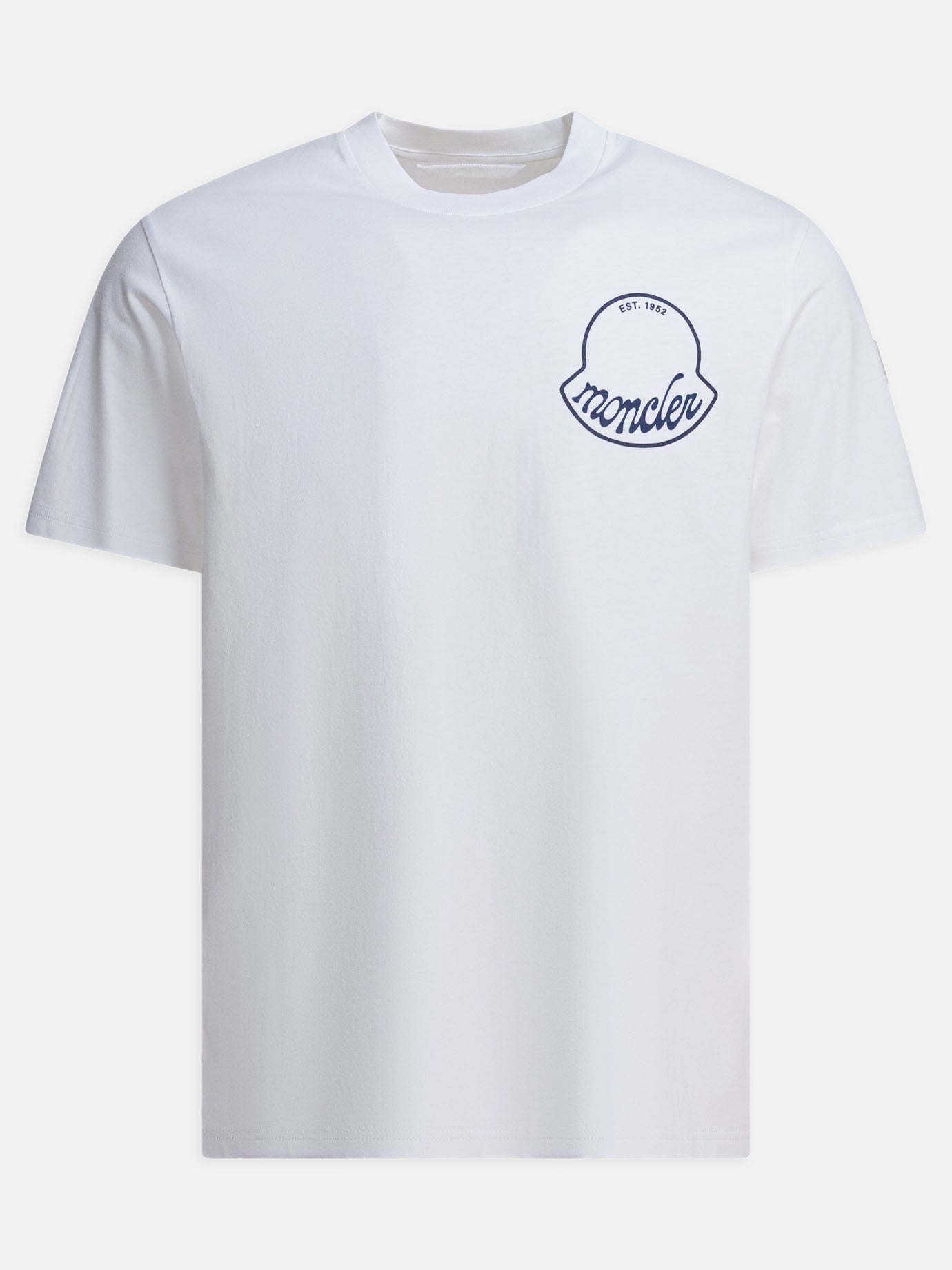 Crewneck t-shirts Logo  White - Moncler Women | PDP | VIETTI Online Store | thumbnail