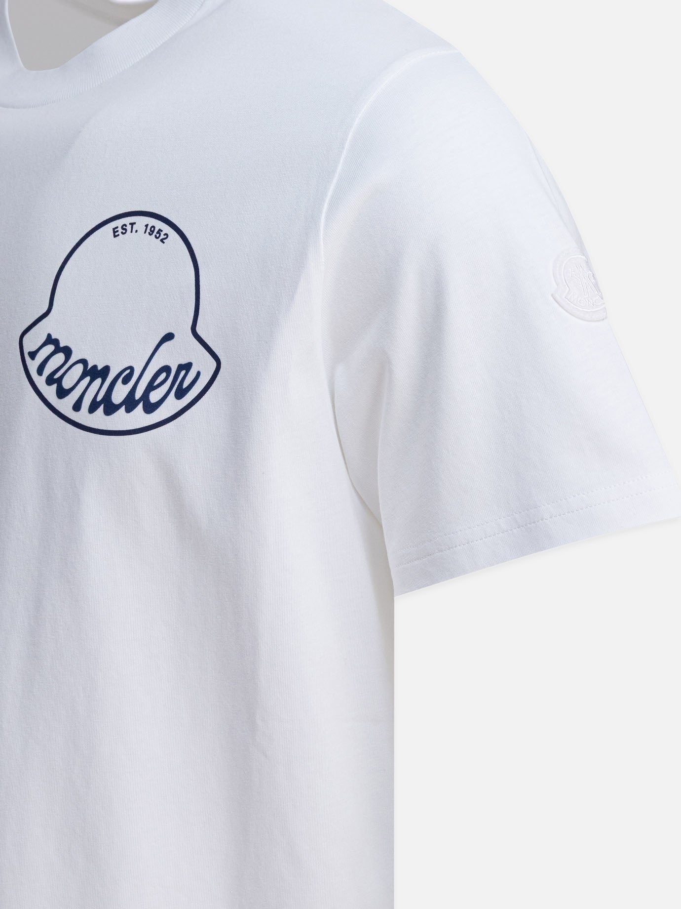 Crewneck t-shirts Logo  White - Moncler Women | PDP | VIETTI Online Store | Zoom-Modal_4
