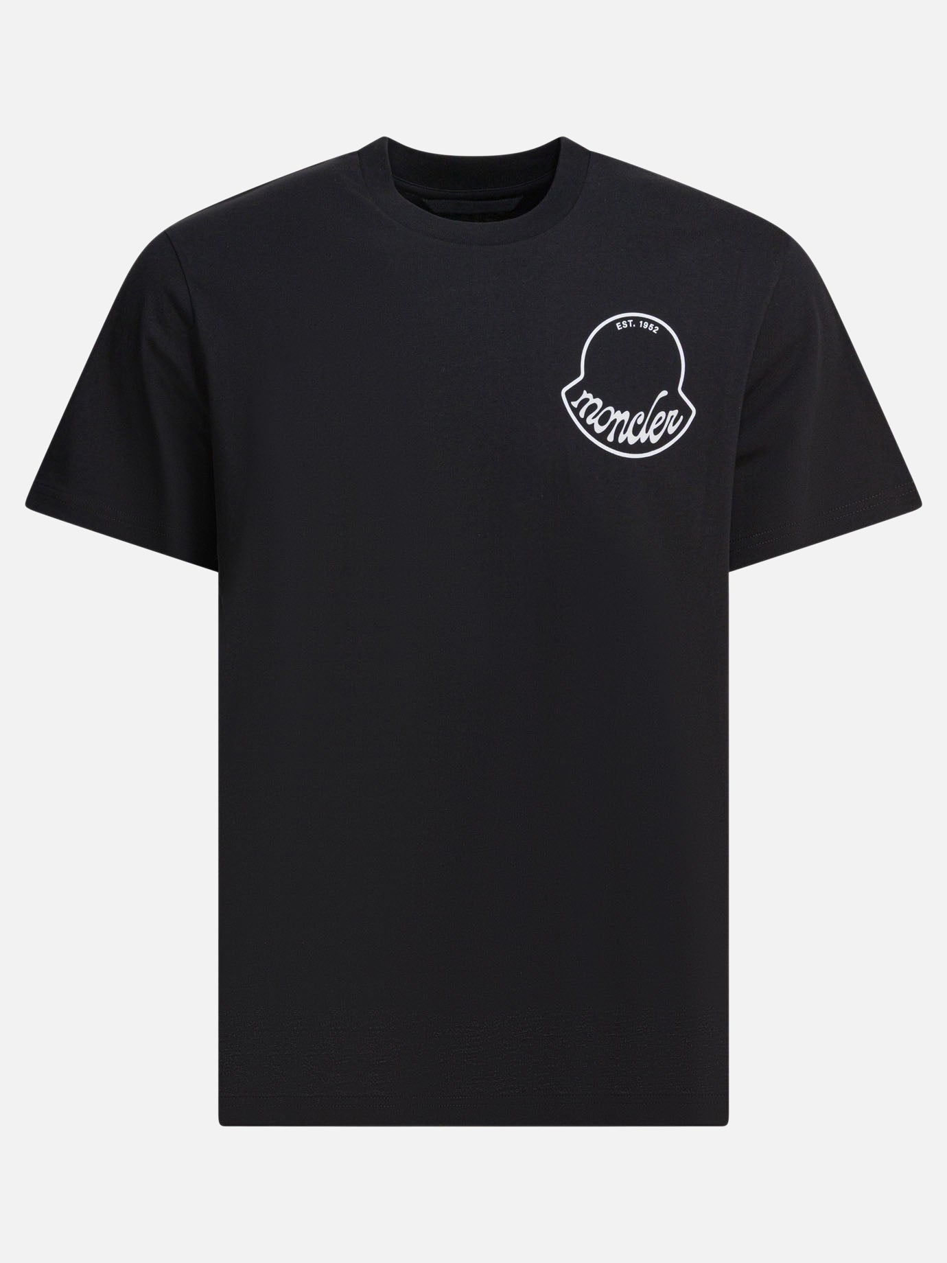 T-shirt girocollo Logo  Nero - Moncler Donna | PDP | VIETTI Online Store | thumbnail