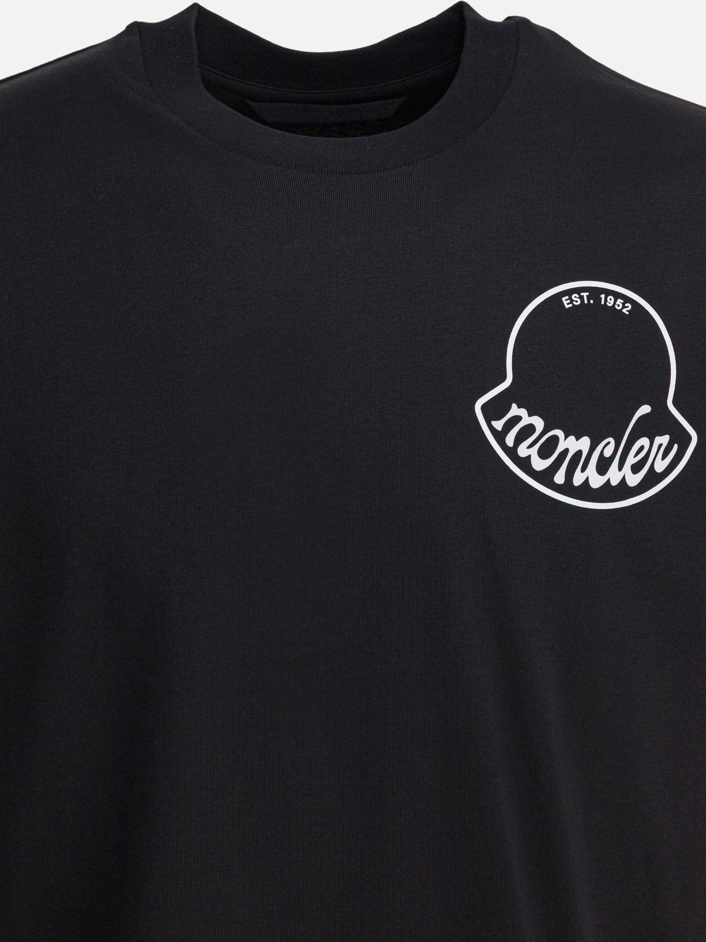 T-shirt girocollo Logo  Nero - Moncler Donna | PDP | VIETTI Online Store | thumbnail_3