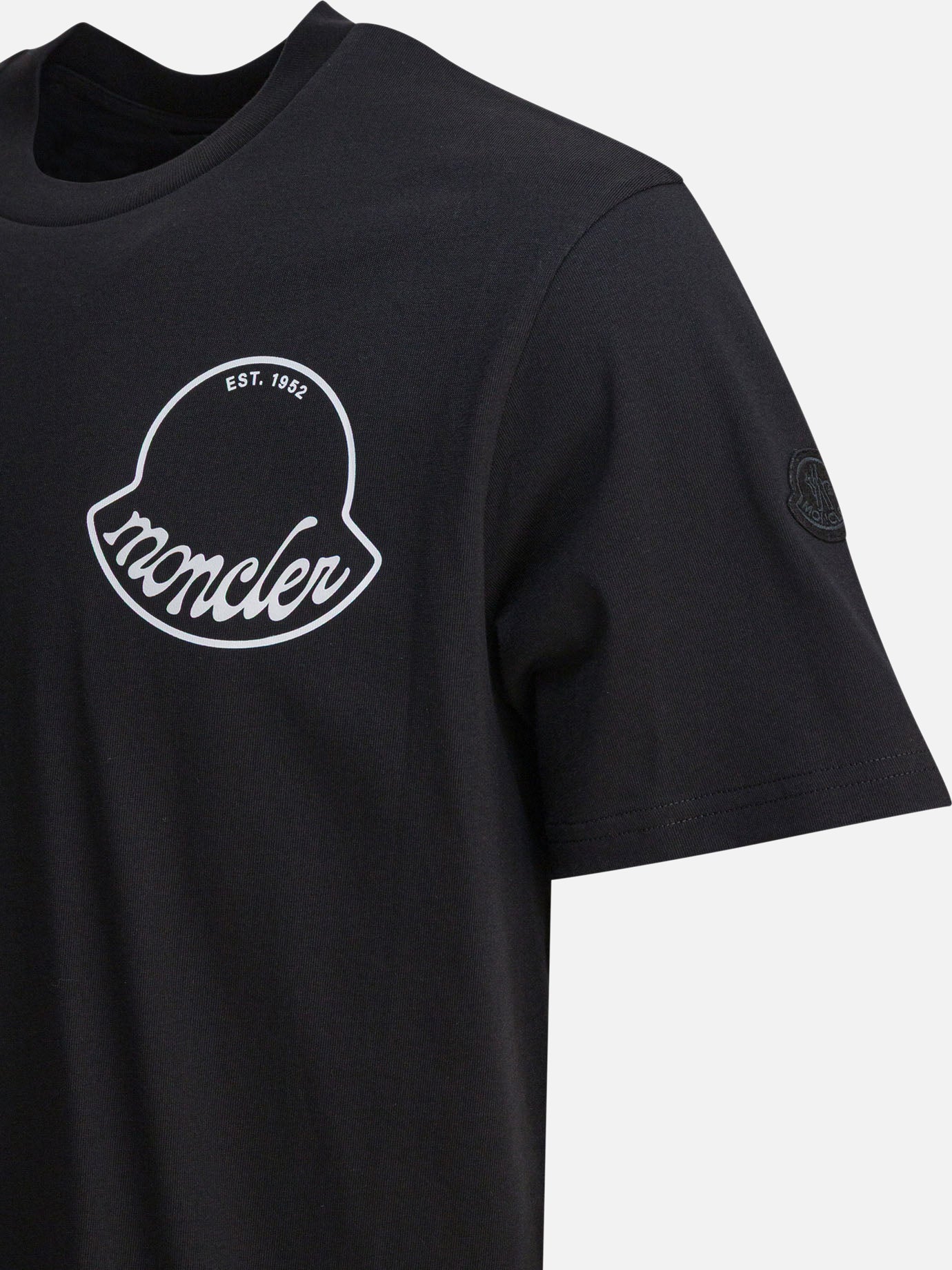 T-shirt girocollo Logo  Nero - Moncler Donna | PDP | VIETTI Online Store | thumbnail_4