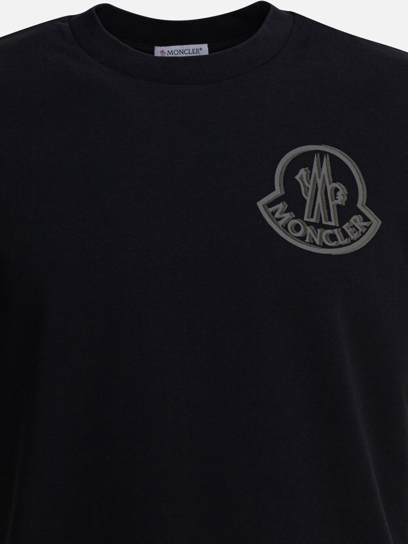 T-shirt girocollo Logo  Nero - Moncler Uomo | PDP | VIETTI Online Store | Zoom-Modal_3

