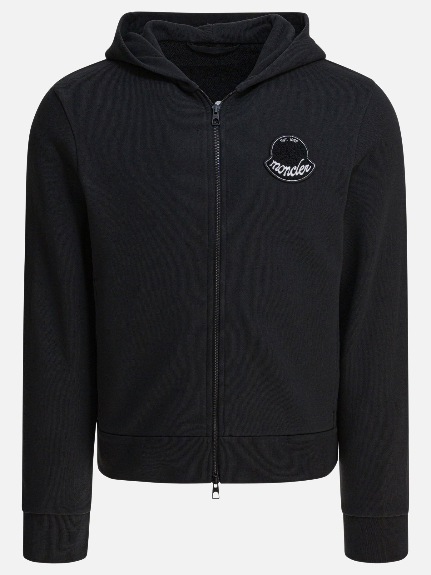 Felpe con zip Logo  Nero - Moncler Uomo | PDP | VIETTI Online Store | Zoom-Modal
