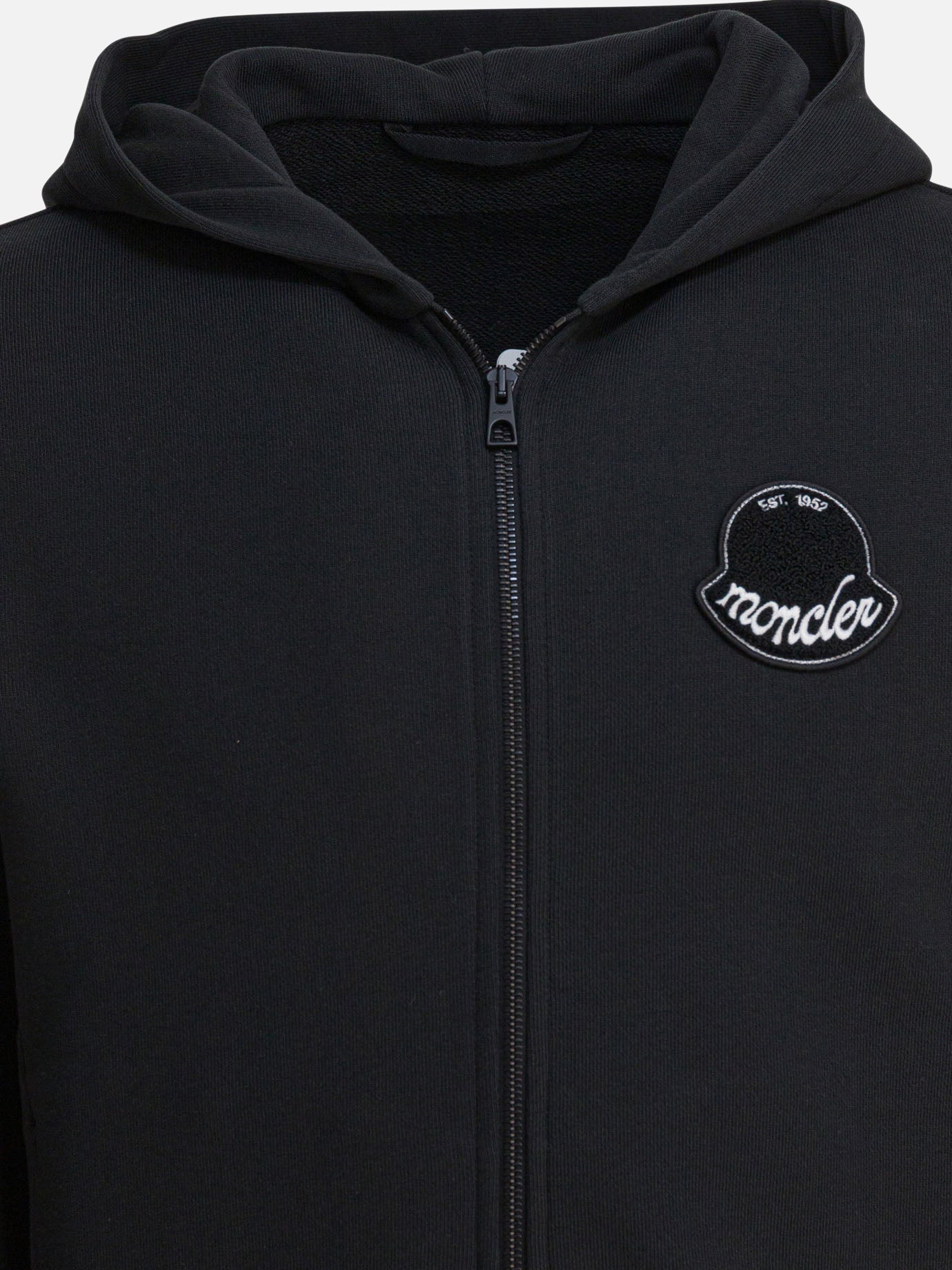Felpe con zip Logo  Nero - Moncler Uomo | PDP | VIETTI Online Store | thumbnail_3