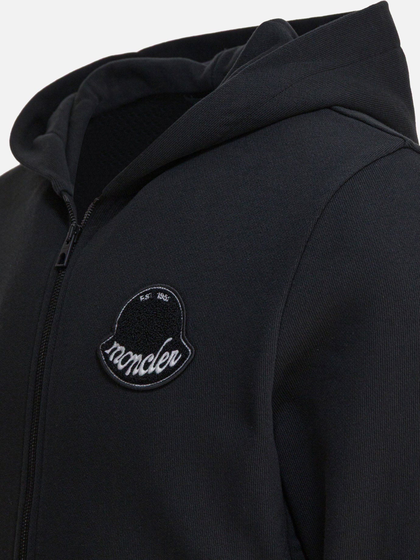 Felpe con zip Logo  Nero - Moncler Uomo | PDP | VIETTI Online Store | thumbnail_4