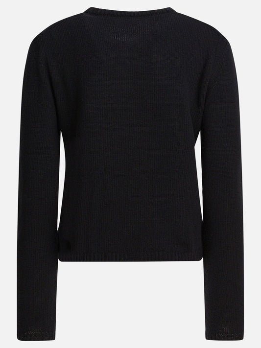 Maglioni girocollo Logo  Nero - Moncler Donna | VIETTI Online Store | 2
