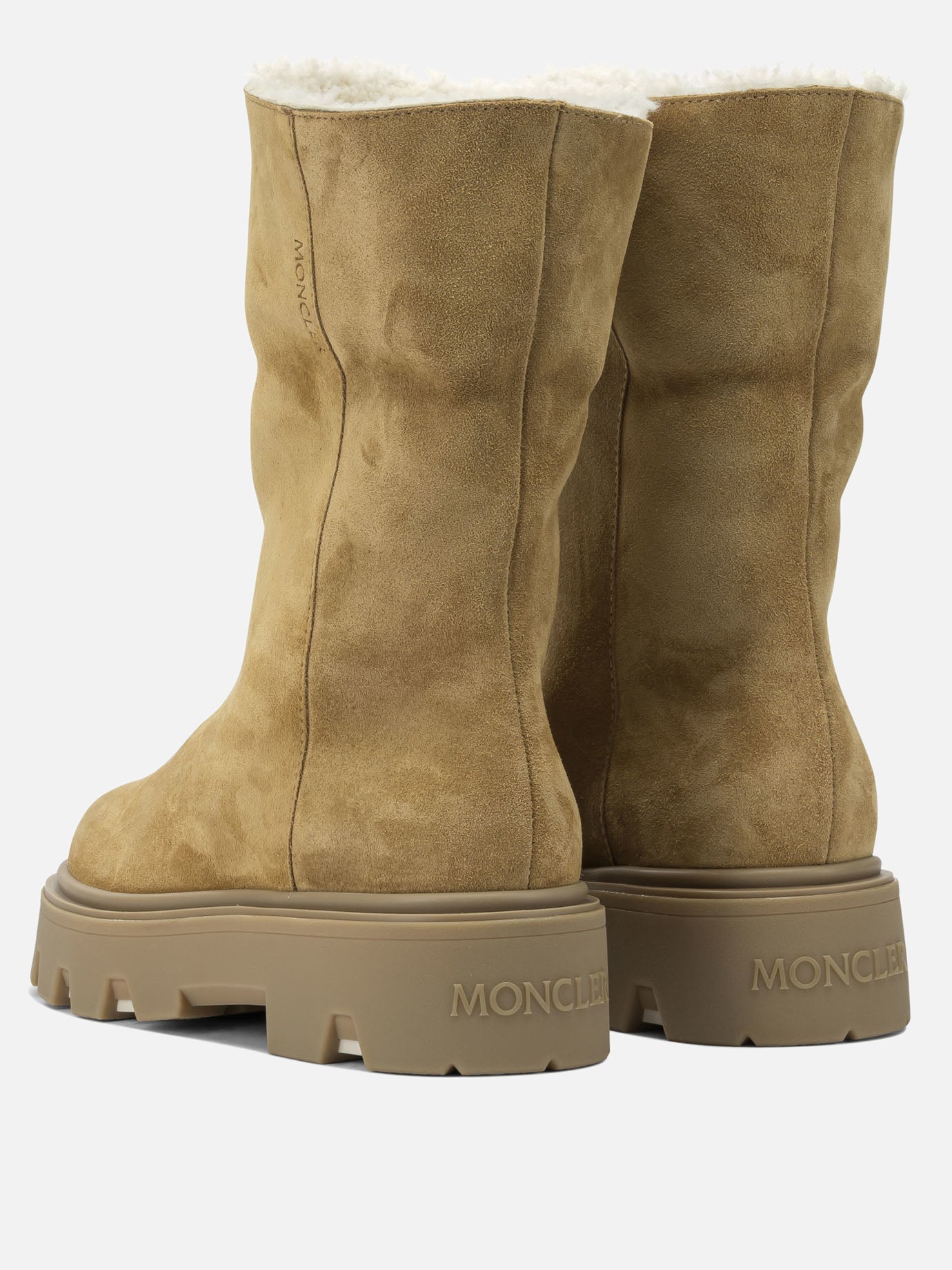 Pull-on boots 100% shearling - 100% rubber  Beige - Moncler Women | PDP | VIETTI Online Store | Zoom-Modal_4
