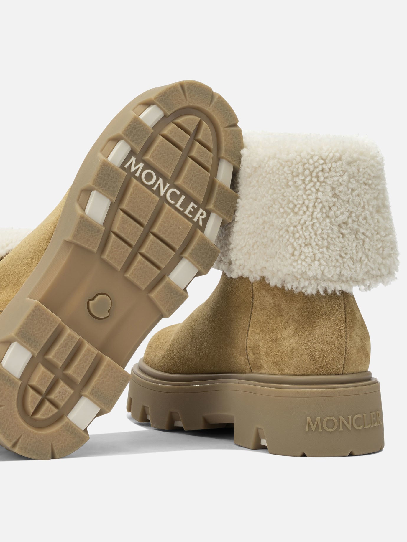 Pull-on boots 100% shearling - 100% rubber  Beige - Moncler Women | PDP | VIETTI Online Store | thumbnail_5