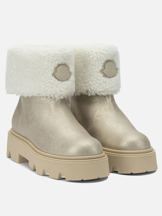 Pull-on boots 100% shearling - 100% rubber  Gold - Moncler Women | PDP | VIETTI Online Store | 2
