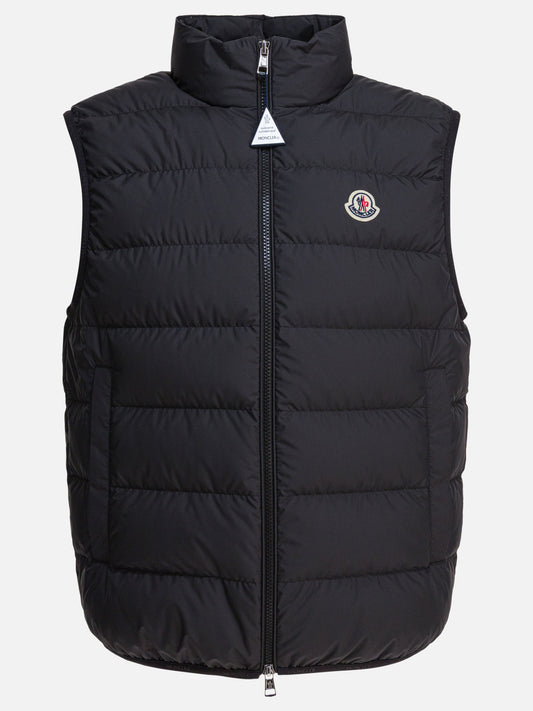 Giacche smanicate Logo  Nero - Moncler Uomo | PLP | VIETTI Online Store 
