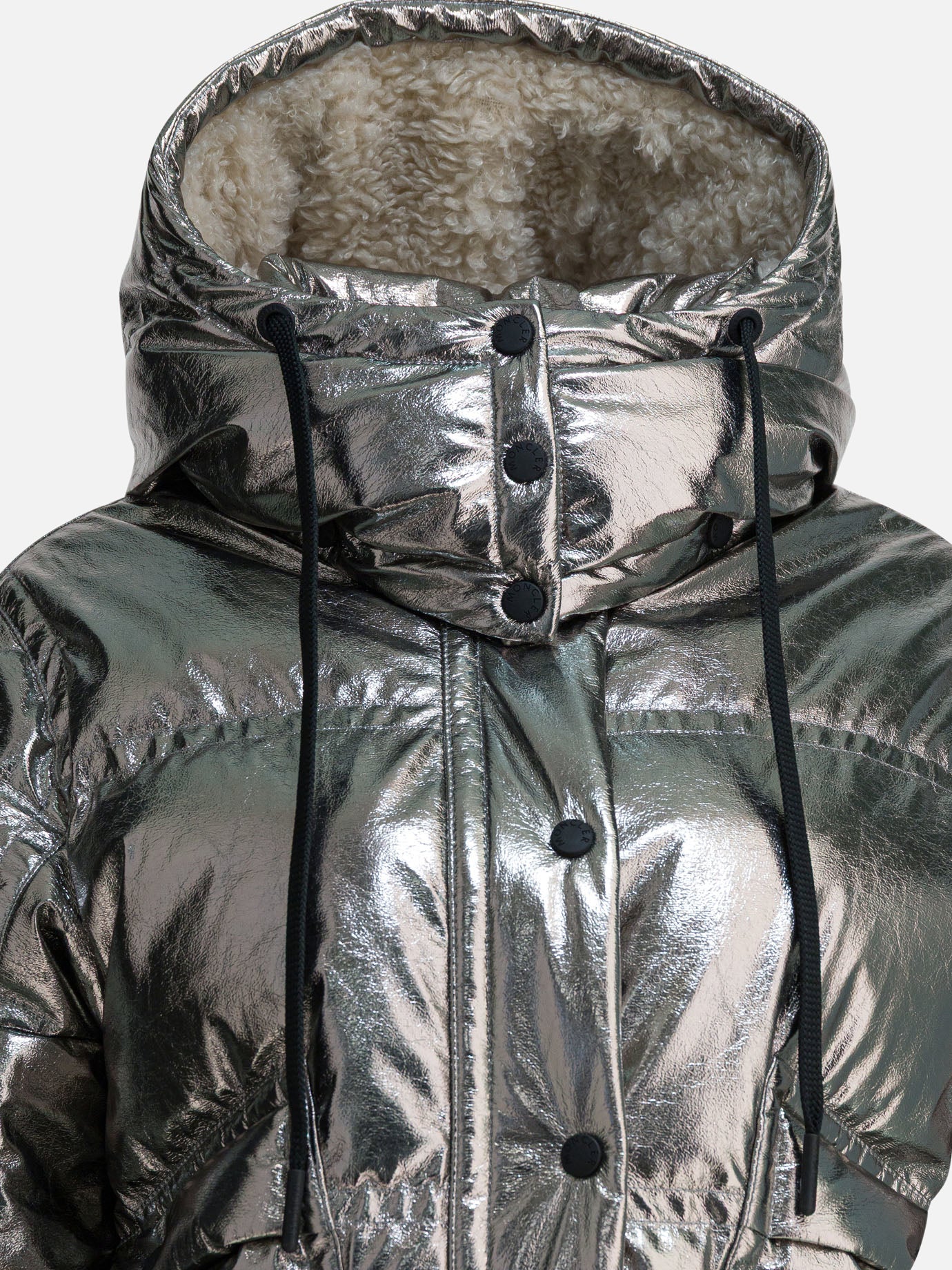 Down jackets Solid colour  Silver - Moncler Grenoble Women | PDP | VIETTI Online Store | Zoom-Modal_3
