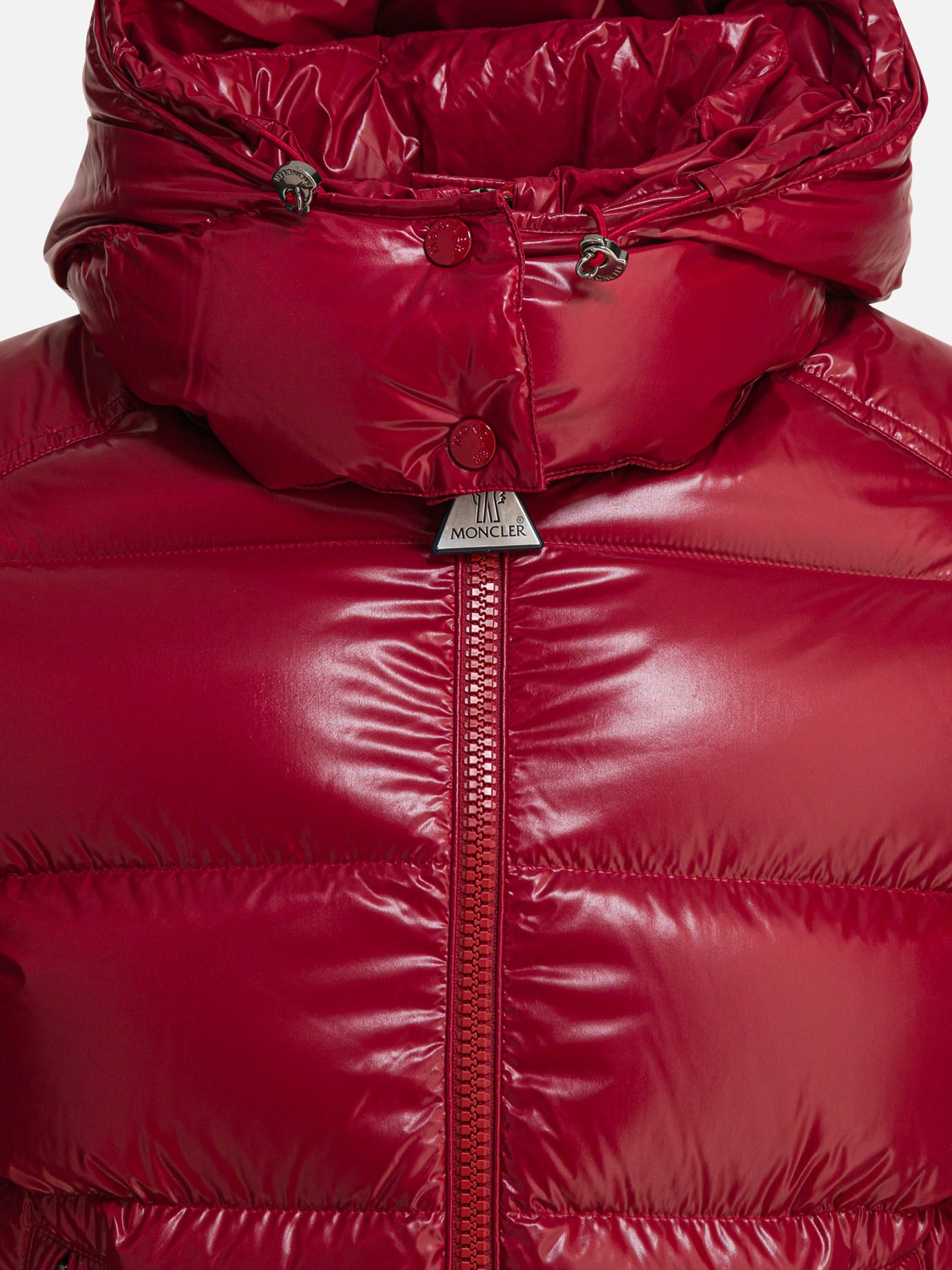 Down jackets Solid colour  Red - Moncler Women | PDP | VIETTI Online Store | thumbnail_3