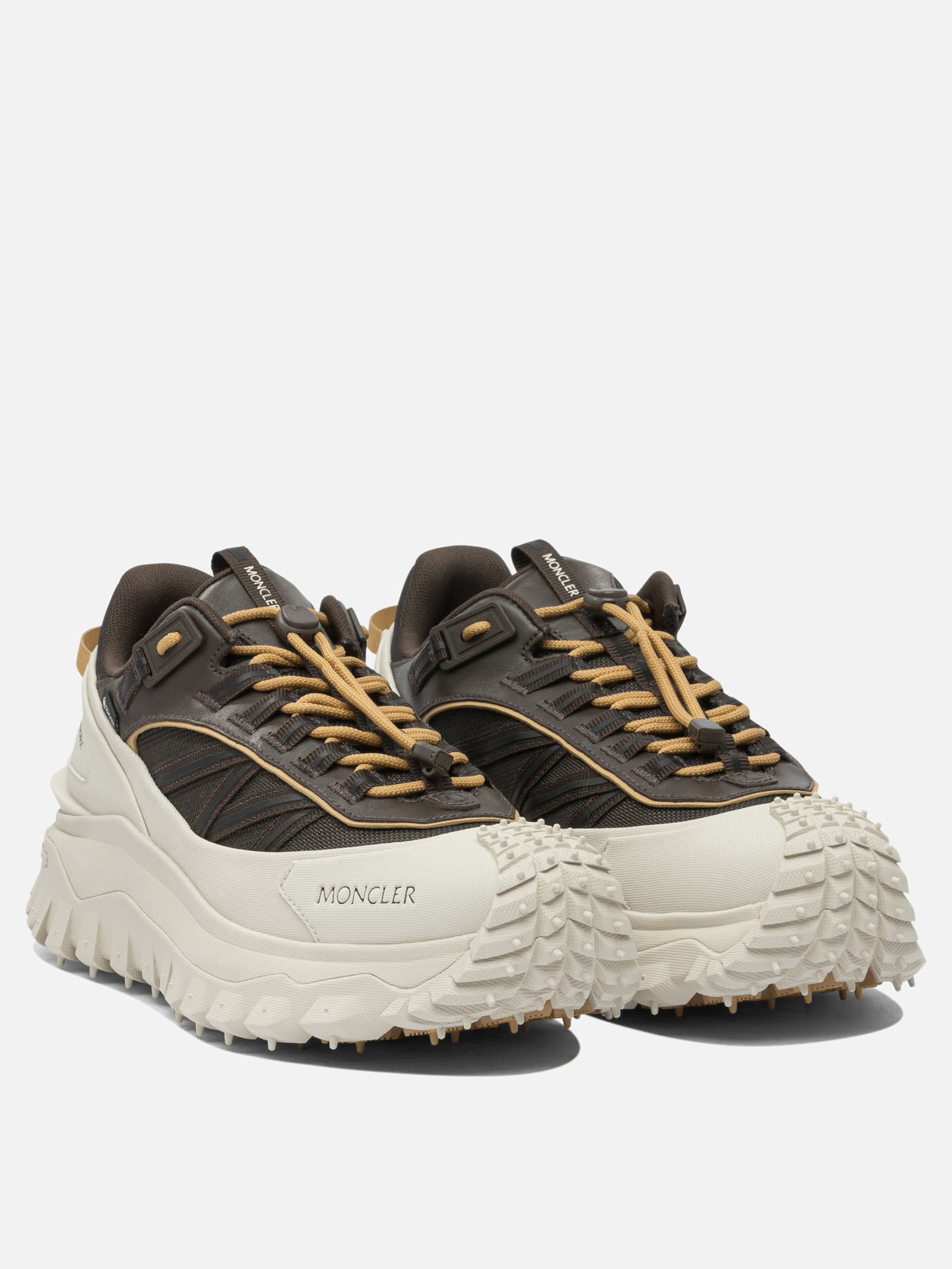 Sneaker basse 60% nylon 40% leather - 100% rubber  Grigio - Moncler Uomo | PDP | VIETTI Online Store | Zoom-Modal_2
