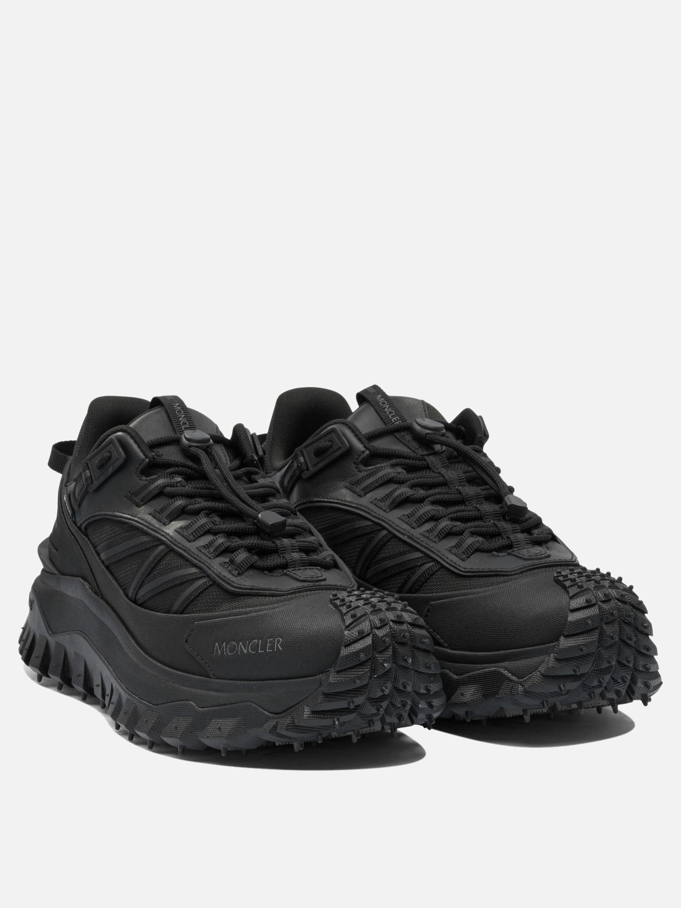 Low top sneakers 60% nylon 40% leather - 100% rubber  Black - Moncler Women | PDP | VIETTI Online Store | Zoom-Modal_2
