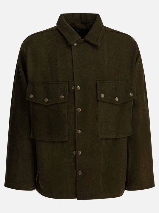 Overshirt jackets Solid colour  Green - Needles Men | PLP | VIETTI Online Store 
