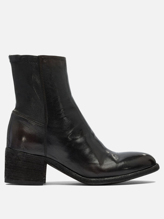 Stivaletti con zip 100% leather - 100% leather  Nero - Officine Creative Donna | PLP | VIETTI Online Store 
