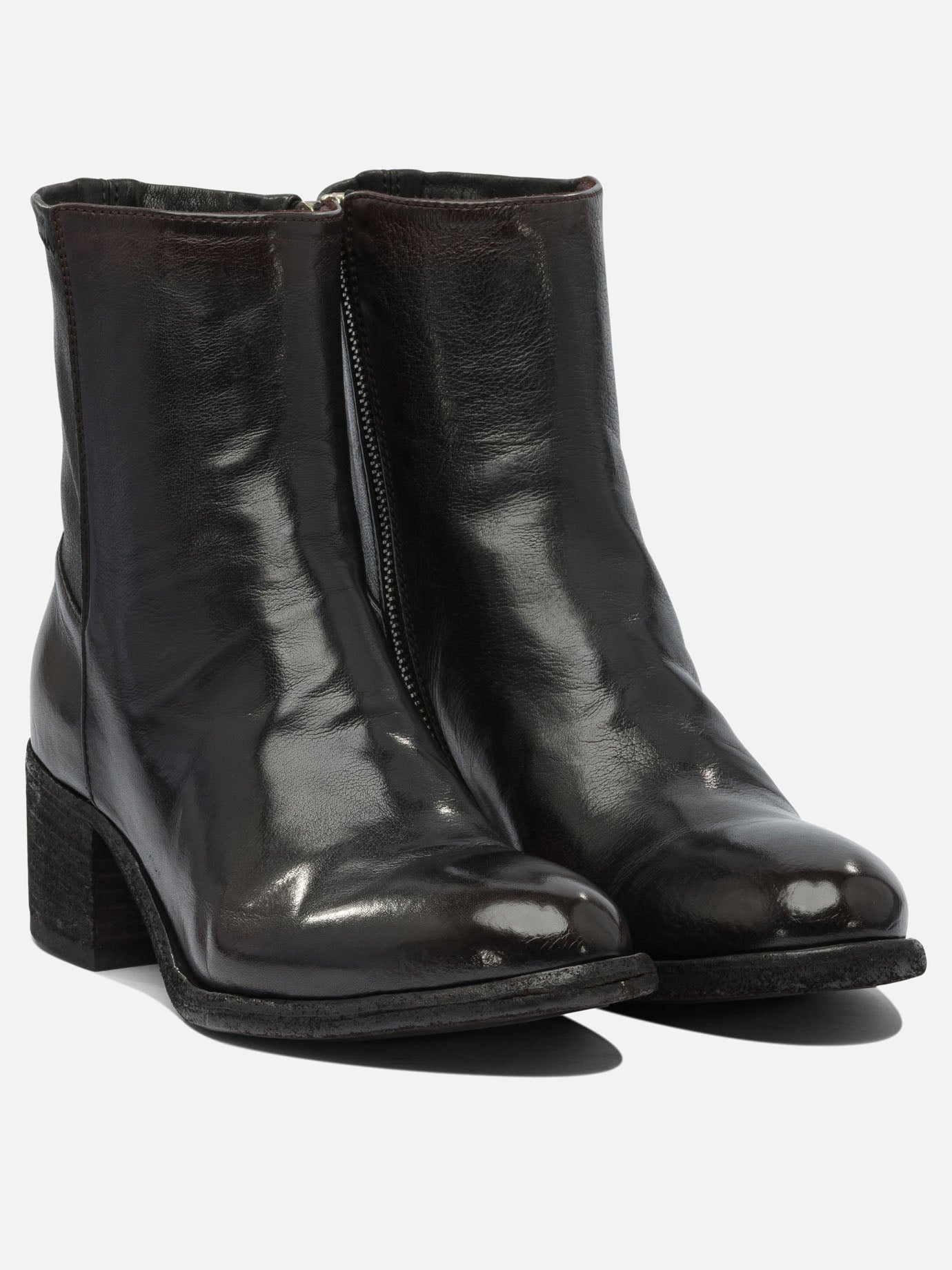 Stivaletti con zip 100% leather - 100% leather  Nero - Officine Creative Donna | PDP | VIETTI Online Store | thumbnail_2