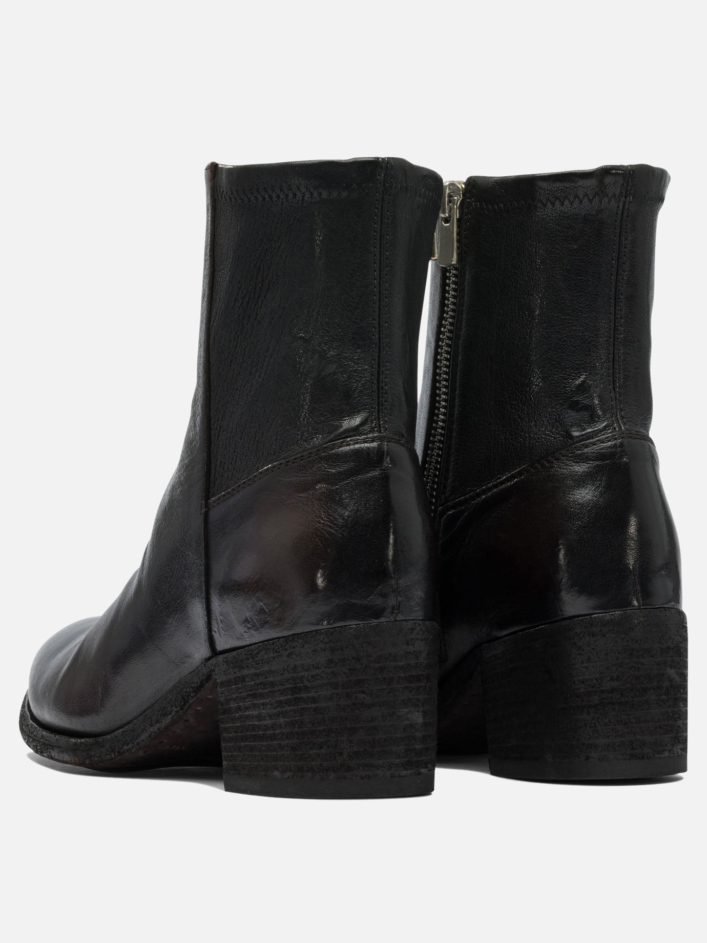 Stivaletti con zip 100% leather - 100% leather  Nero - Officine Creative Donna | PDP | VIETTI Online Store | thumbnail_4