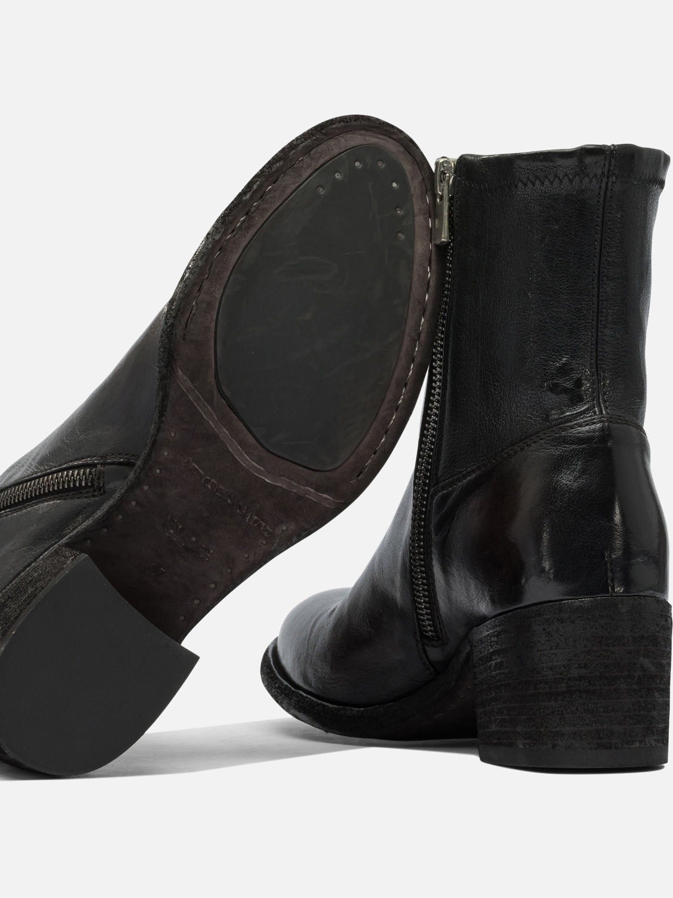Stivaletti con zip 100% leather - 100% leather  Nero - Officine Creative Donna | PDP | VIETTI Online Store | thumbnail_5