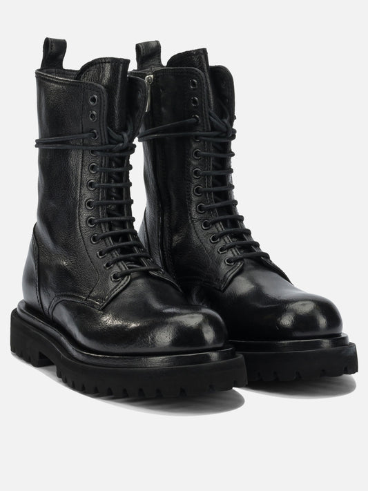 Combat boots 100% leather - 100% rubber  Black - Officine Creative Women | PDP | VIETTI Online Store | 2
