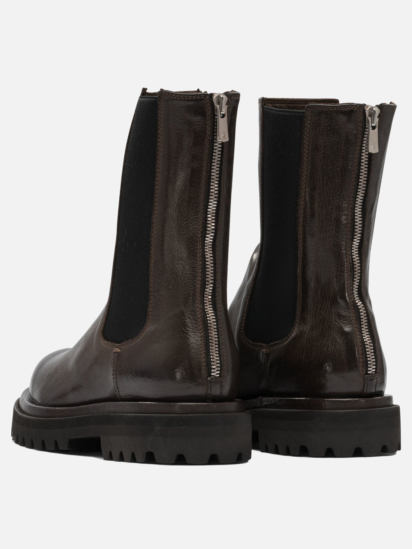 Stivaletti con zip 100% leather - 100% rubber  Marrone - Officine Creative Donna | PDP | VIETTI Online Store | thumbnail_4