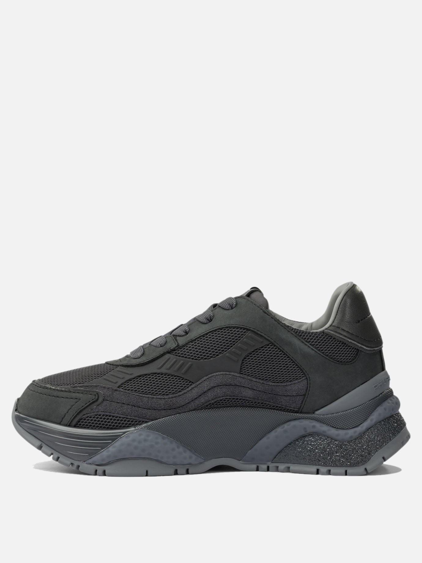 Sneaker basse 50% fabric 40% calf leather 10% goat leather - 100% rubber  Nero - Philippe Model Paris Donna | PDP | VIETTI Online Store | thumbnail_3