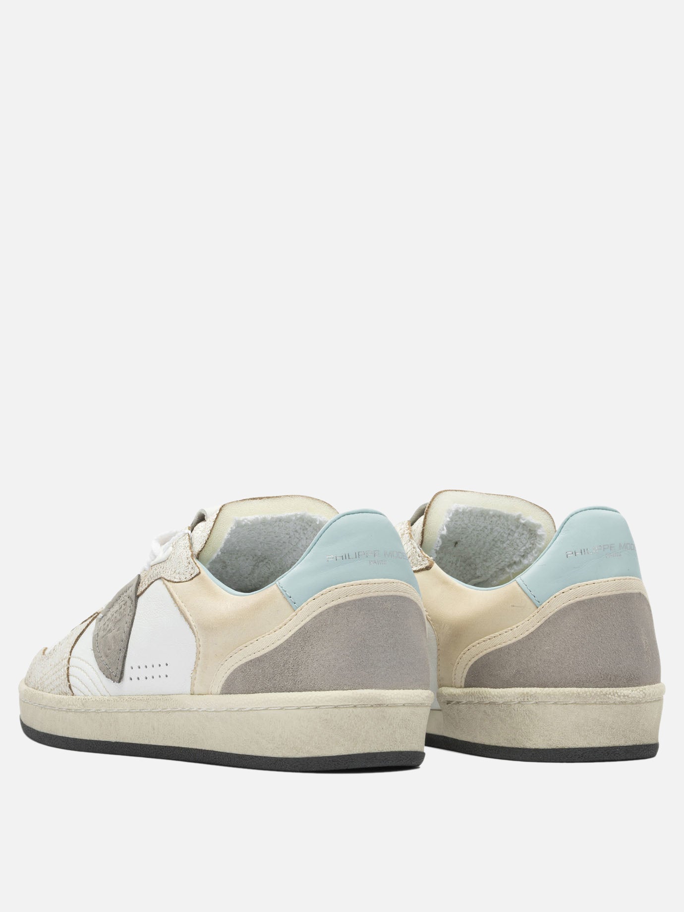 Low top sneakers 100% leather - 100% rubber  Beige - Philippe Model Paris Women | PDP | VIETTI Online Store | thumbnail_4