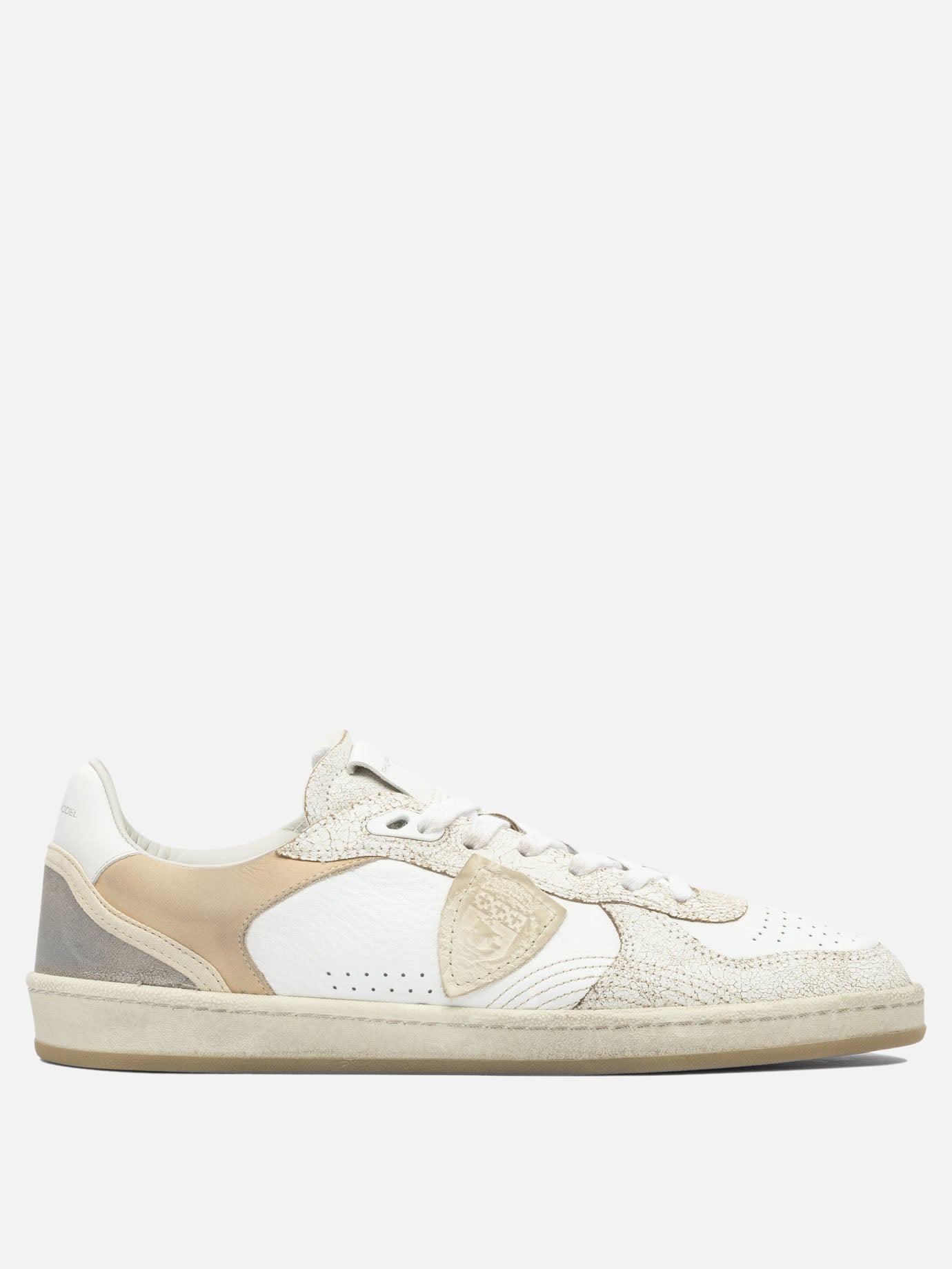 Sneaker basse 100% leather - 100% rubber  Bianco - Philippe Model Paris Uomo | PDP | VIETTI Online Store | thumbnail