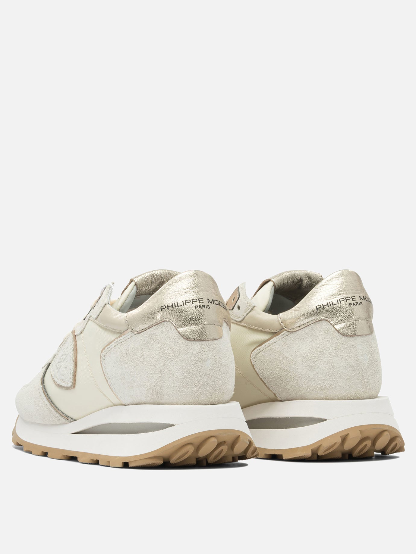 Low top sneakers 70% leather 30% polyester - 100% rubber  Beige - Philippe Model Paris Women | PDP | VIETTI Online Store | thumbnail_4