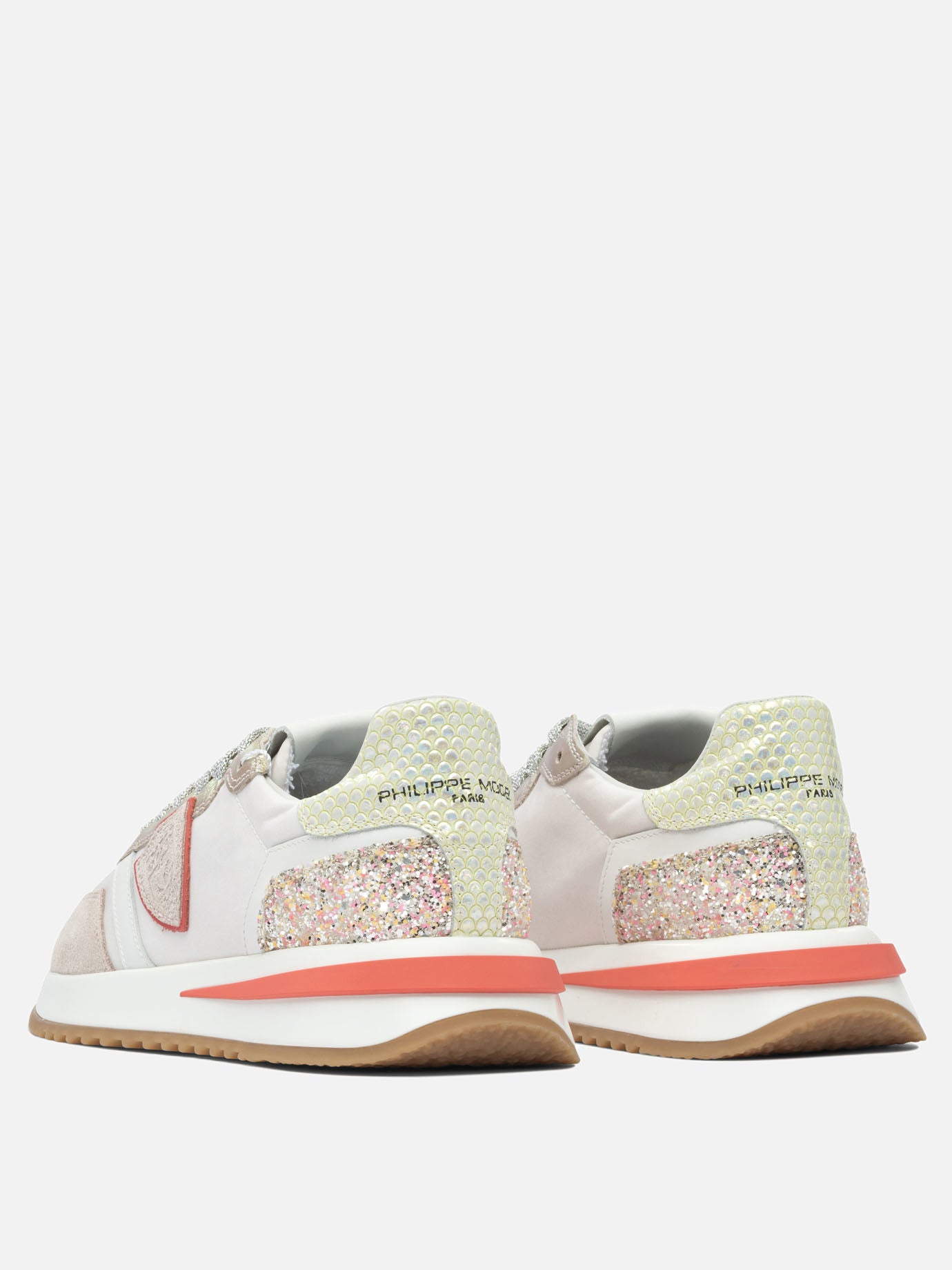 Sneaker basse 80% leather 20% polyamide - 100% rubber  Beige - Philippe Model Paris Donna | PDP | VIETTI Online Store | thumbnail_4
